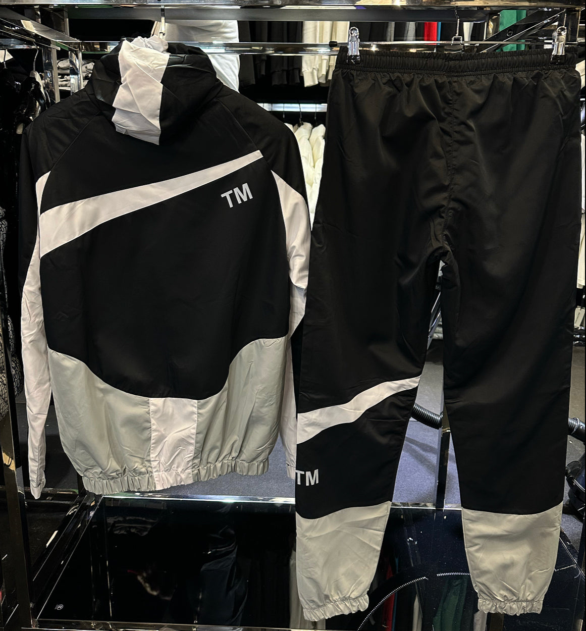 NIKE TM ΣΕΤ - ΜΑΥΡΟ ΛΕΥΚΟ - D86