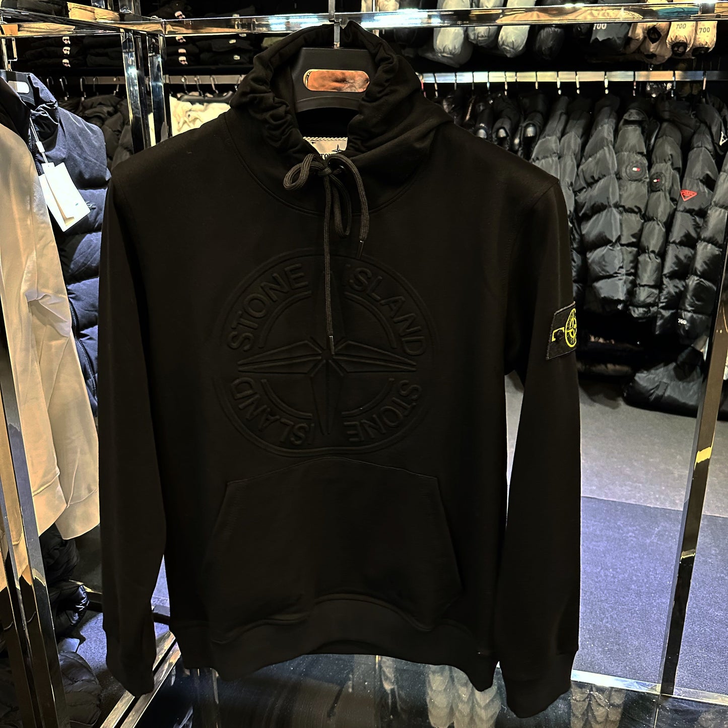 STONE ISLAND - ΦΟΥΤΕΡ ΜΑΥΡΟ ΜΕ ΚΟΥΚΟΥΛΑ