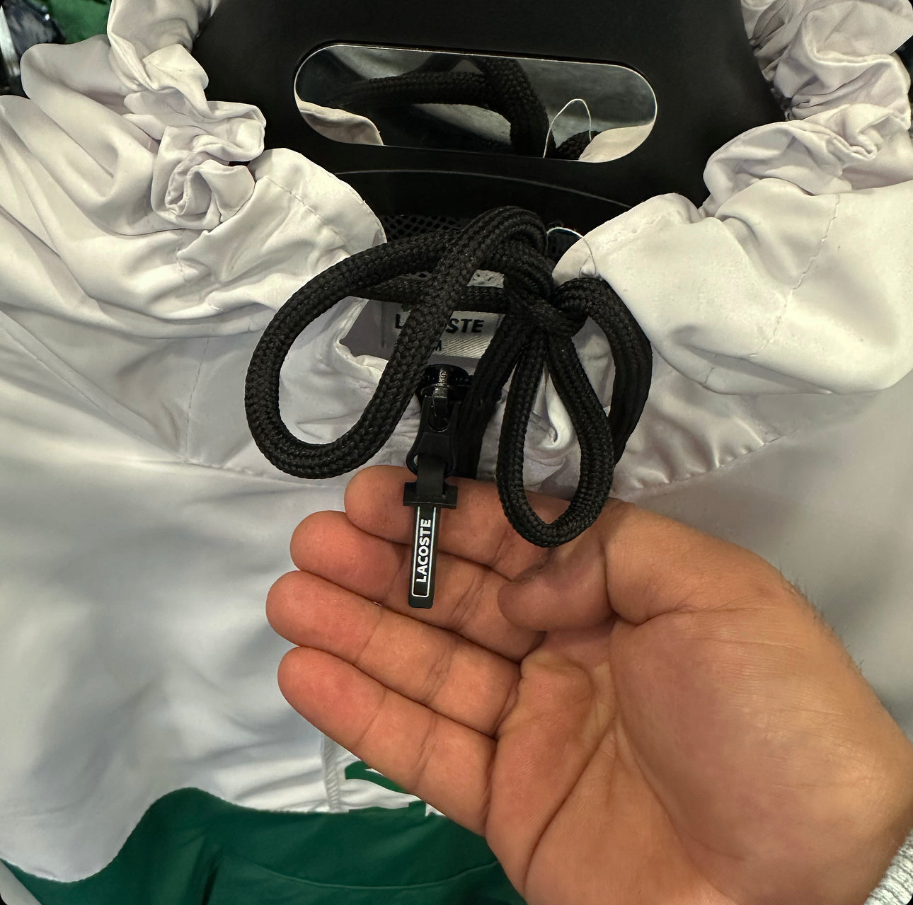 LACOSTE ΣΕΤ -ΛΕΥΚΟ ΜΑΥΡΟ ΠΡΑΣΙΝΟ