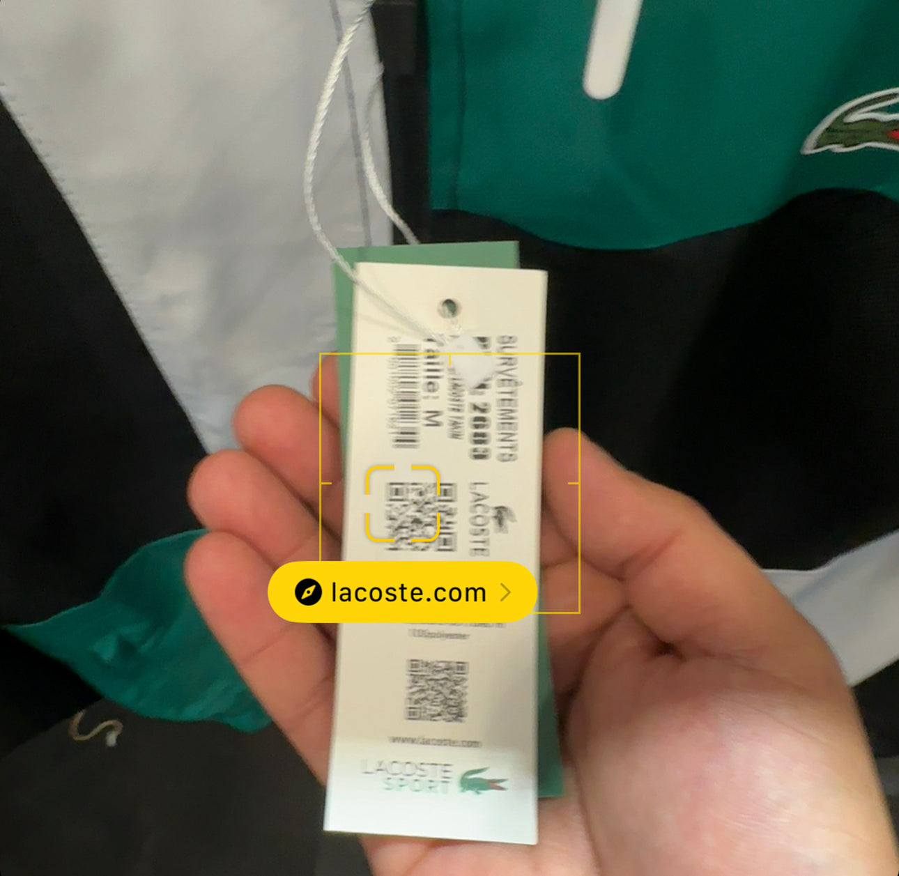 LACOSTE ΣΕΤ - ΛΕΥΚΟ ΠΡΑΣΙΝΟ ΜΑΥΡΟ B10