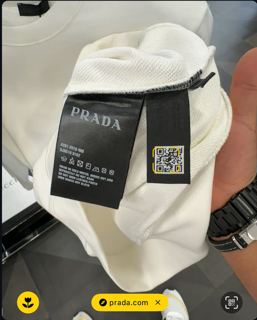 PRADA - ΦΟΥΤΕΡ ΛΕΥΚΟ