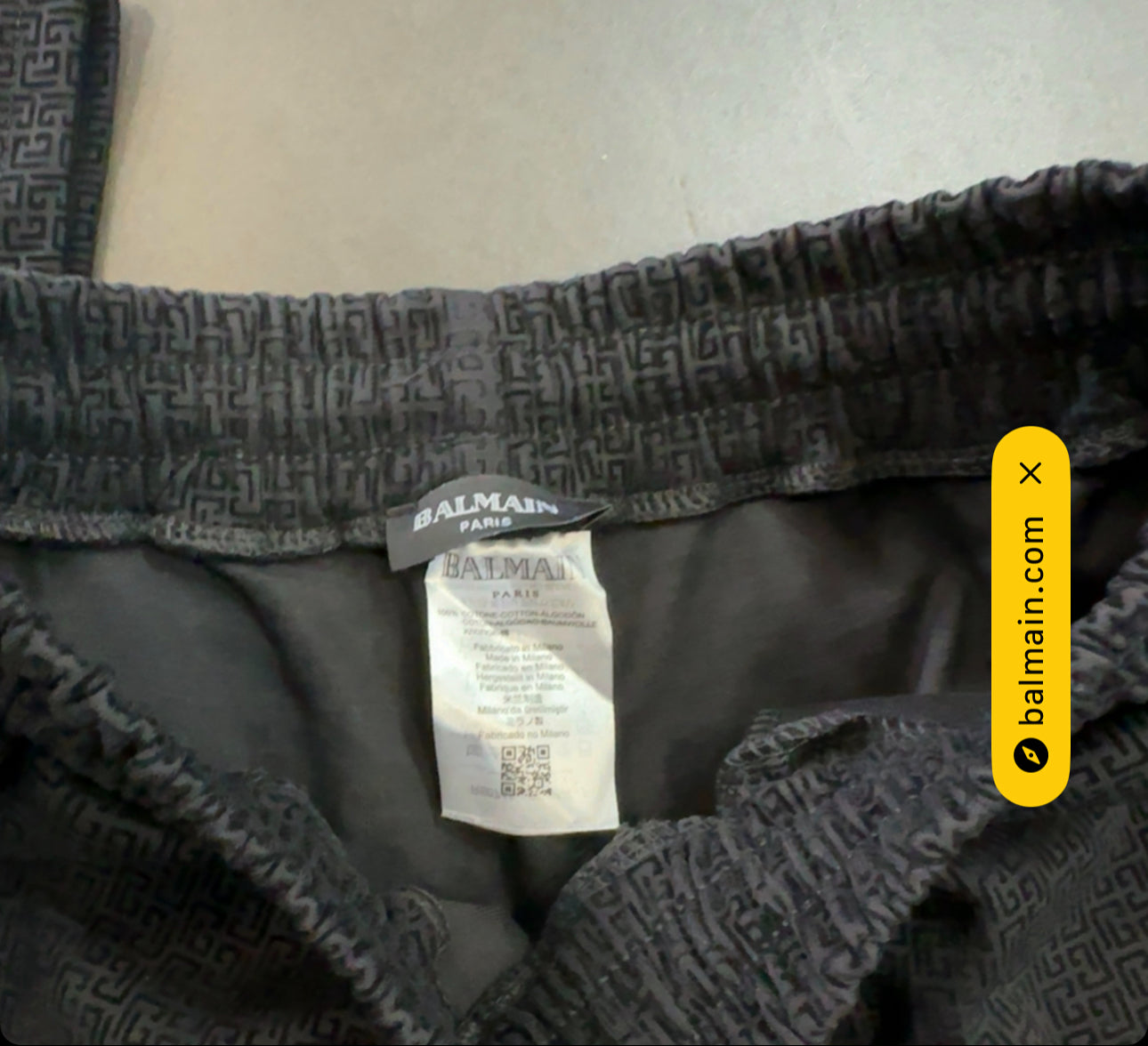 BALMAIN  - ΜΑΥΡΟ ΣΕΤ ΣΟΡΤΣ
