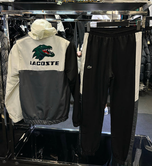 LACOSTE ΣΕΤ - ΓΚΡΙ ΜΑΥΡΟ B35