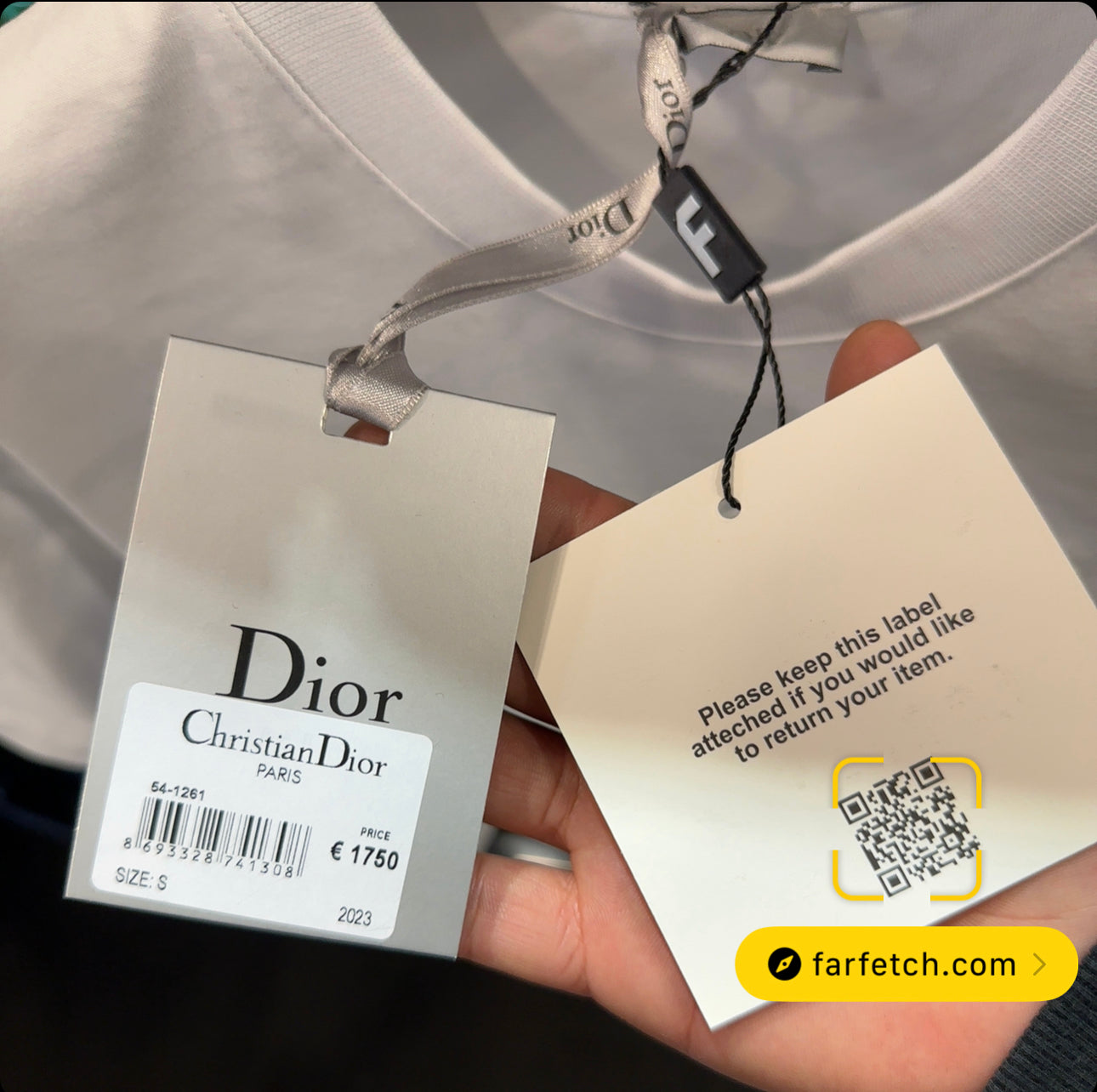 DIOR - T-SHIRT ΛΕΥΚΟ