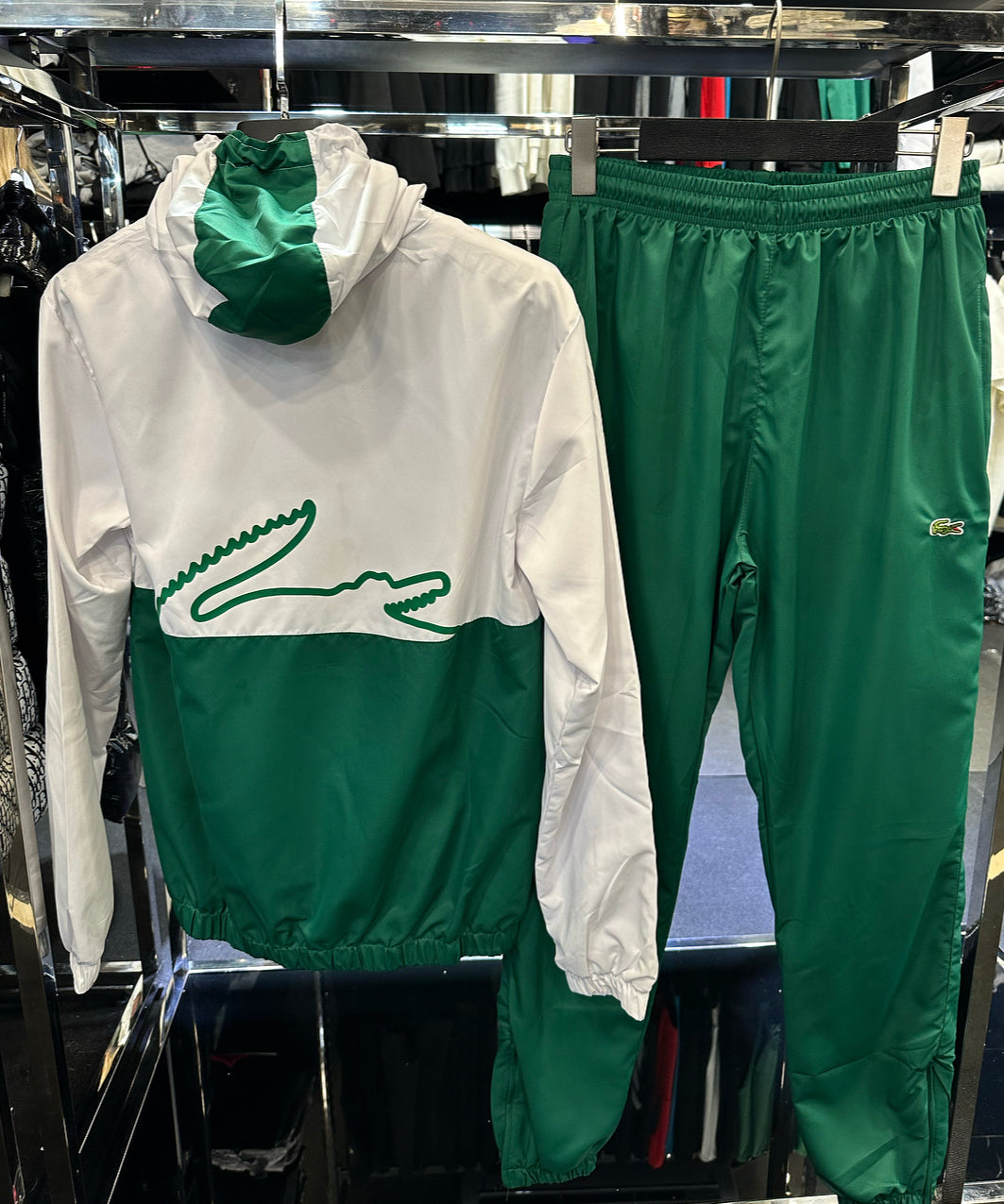 LACOSTE ΣΕΤ -ΛΕΥΚΟ ΜΑΥΡΟ ΠΡΑΣΙΝΟ