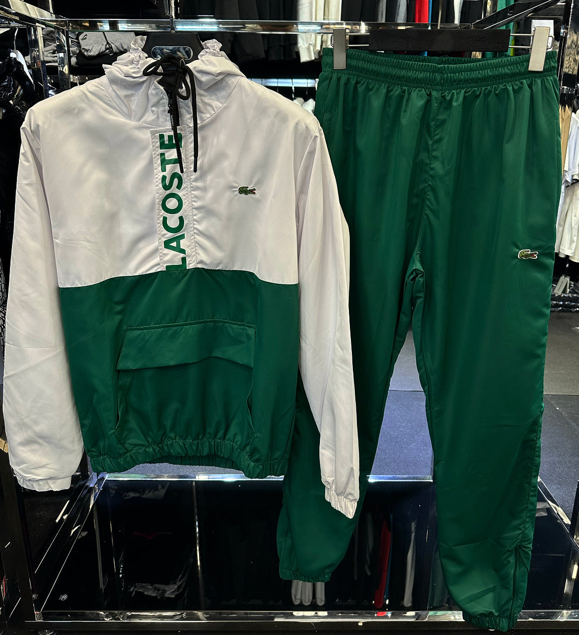 LACOSTE ΣΕΤ -ΛΕΥΚΟ ΜΑΥΡΟ ΠΡΑΣΙΝΟ