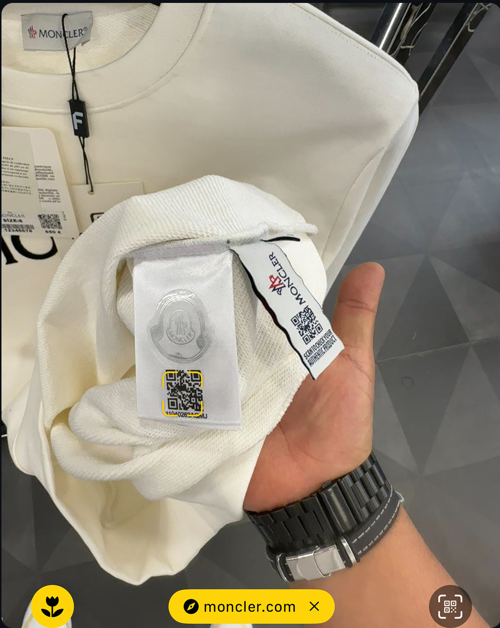 MONCLER - ΦΟΥΤΕΡ ΛΕΥΚΟ