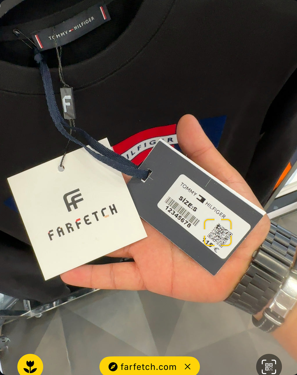 TOMMY HILFIGER - ΦΟΥΤΕΡ ΜΑΥΡΟ